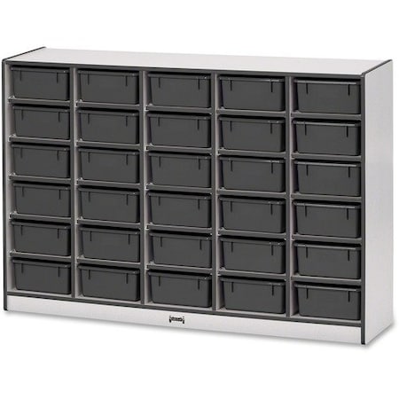 Jonti-Craft STORAGE, 30 TUB, W/BINS, BK JNT4031JCWW180